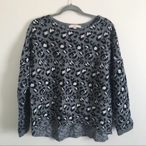 Loft Leopard Print Sweater | Size L